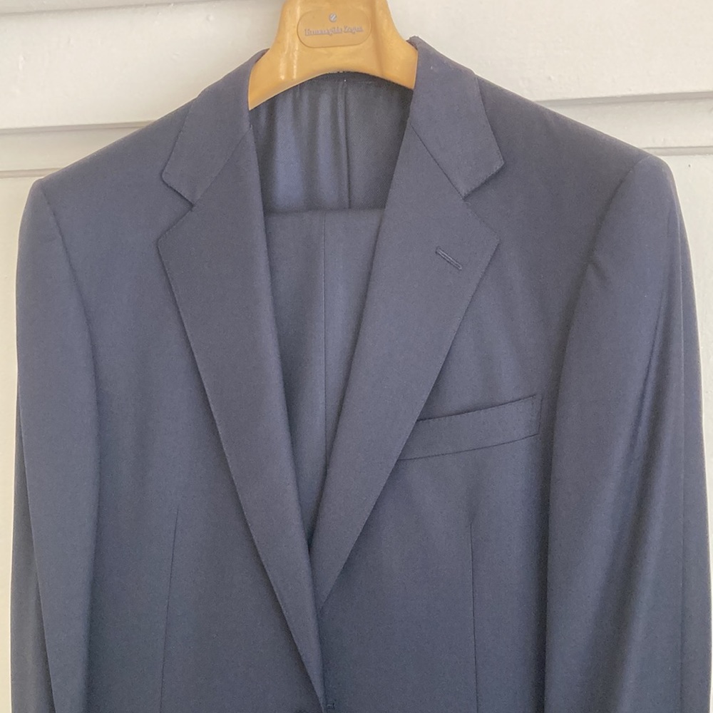 Ermenegildo Zegna Trofeo Su Misura 42R Inky Navy Made in Switzerland 🇨🇭
